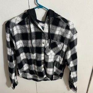 hooded flannel